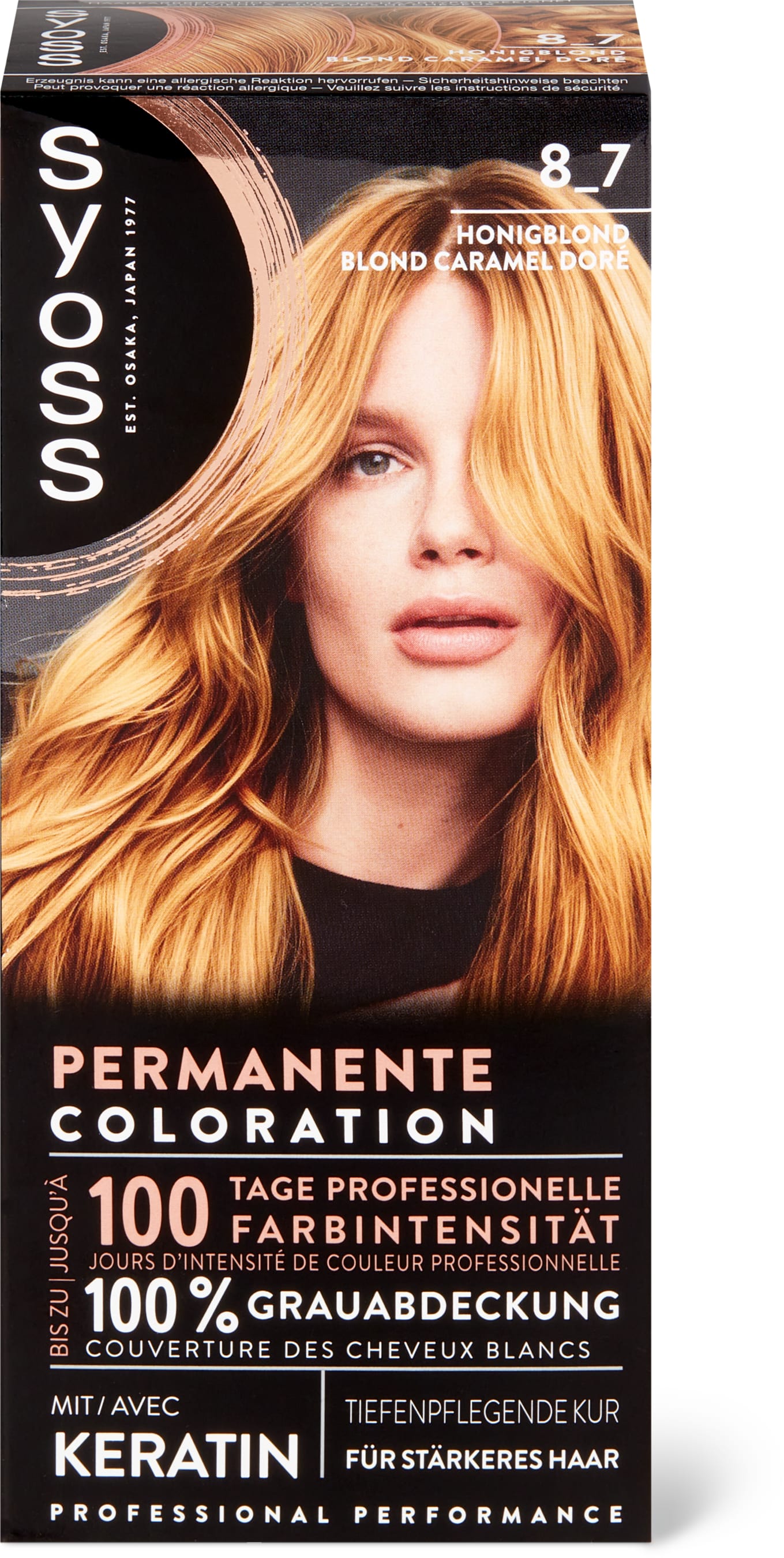 Syoss Colorazione 8.7 biondo miele, permanente